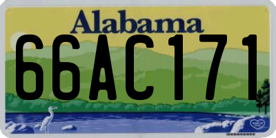 AL license plate 66AC171