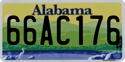 AL license plate 66AC176