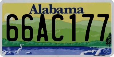 AL license plate 66AC177