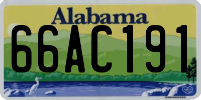 AL license plate 66AC191