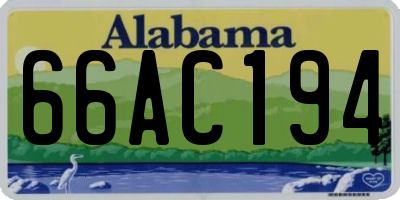 AL license plate 66AC194