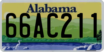 AL license plate 66AC211