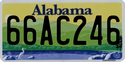 AL license plate 66AC246
