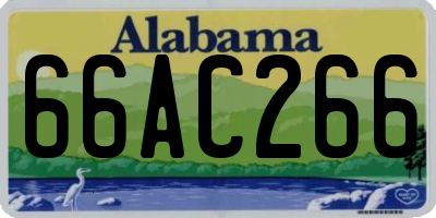 AL license plate 66AC266