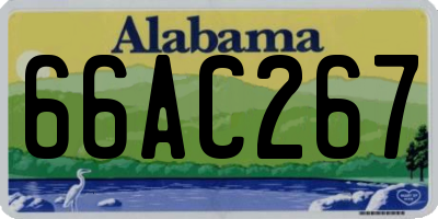 AL license plate 66AC267