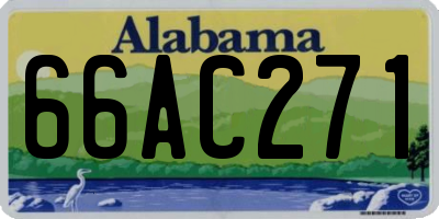 AL license plate 66AC271