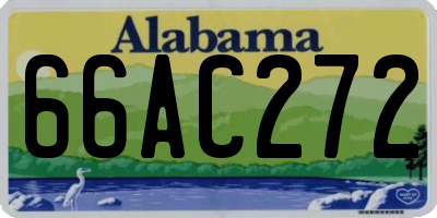 AL license plate 66AC272