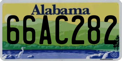 AL license plate 66AC282