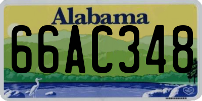AL license plate 66AC348