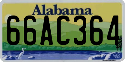 AL license plate 66AC364