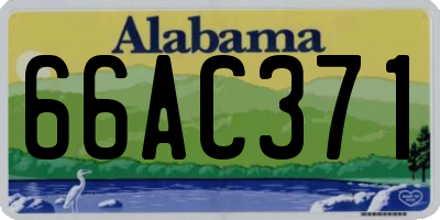AL license plate 66AC371