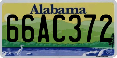 AL license plate 66AC372