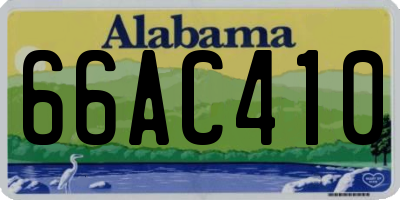 AL license plate 66AC410