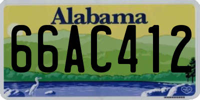 AL license plate 66AC412