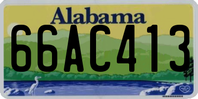 AL license plate 66AC413