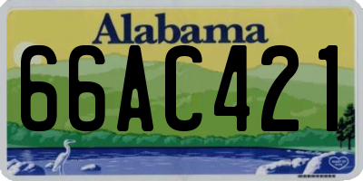 AL license plate 66AC421
