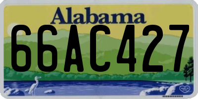 AL license plate 66AC427