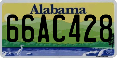 AL license plate 66AC428