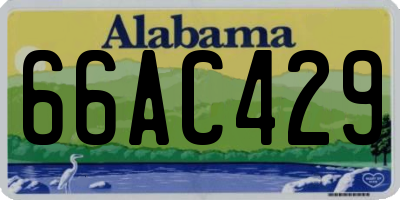 AL license plate 66AC429