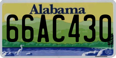AL license plate 66AC430