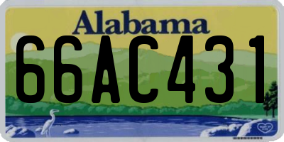AL license plate 66AC431