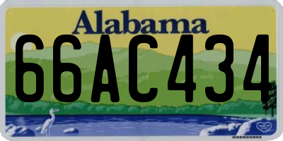 AL license plate 66AC434