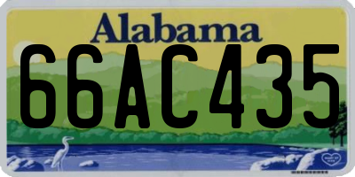 AL license plate 66AC435