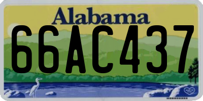 AL license plate 66AC437