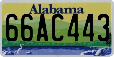 AL license plate 66AC443