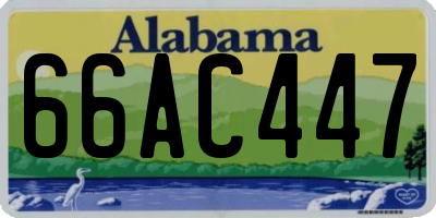 AL license plate 66AC447