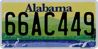 AL license plate 66AC449