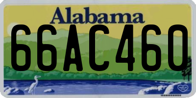 AL license plate 66AC460