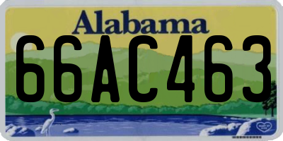 AL license plate 66AC463