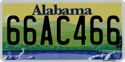 AL license plate 66AC466
