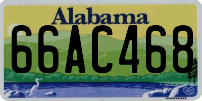 AL license plate 66AC468