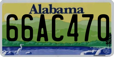 AL license plate 66AC470