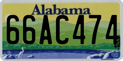 AL license plate 66AC474
