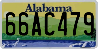 AL license plate 66AC479