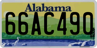 AL license plate 66AC490