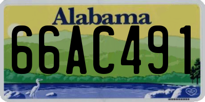 AL license plate 66AC491