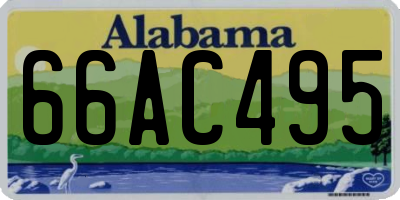AL license plate 66AC495