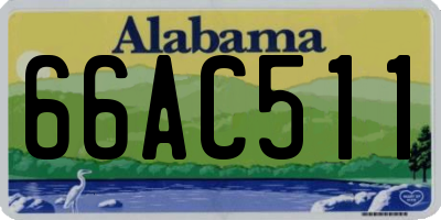 AL license plate 66AC511