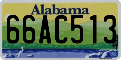 AL license plate 66AC513