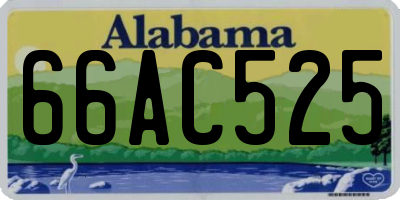 AL license plate 66AC525