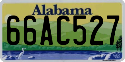 AL license plate 66AC527