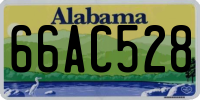 AL license plate 66AC528