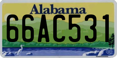 AL license plate 66AC531