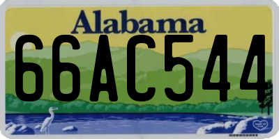 AL license plate 66AC544