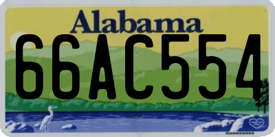 AL license plate 66AC554