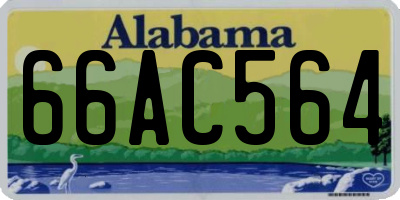 AL license plate 66AC564